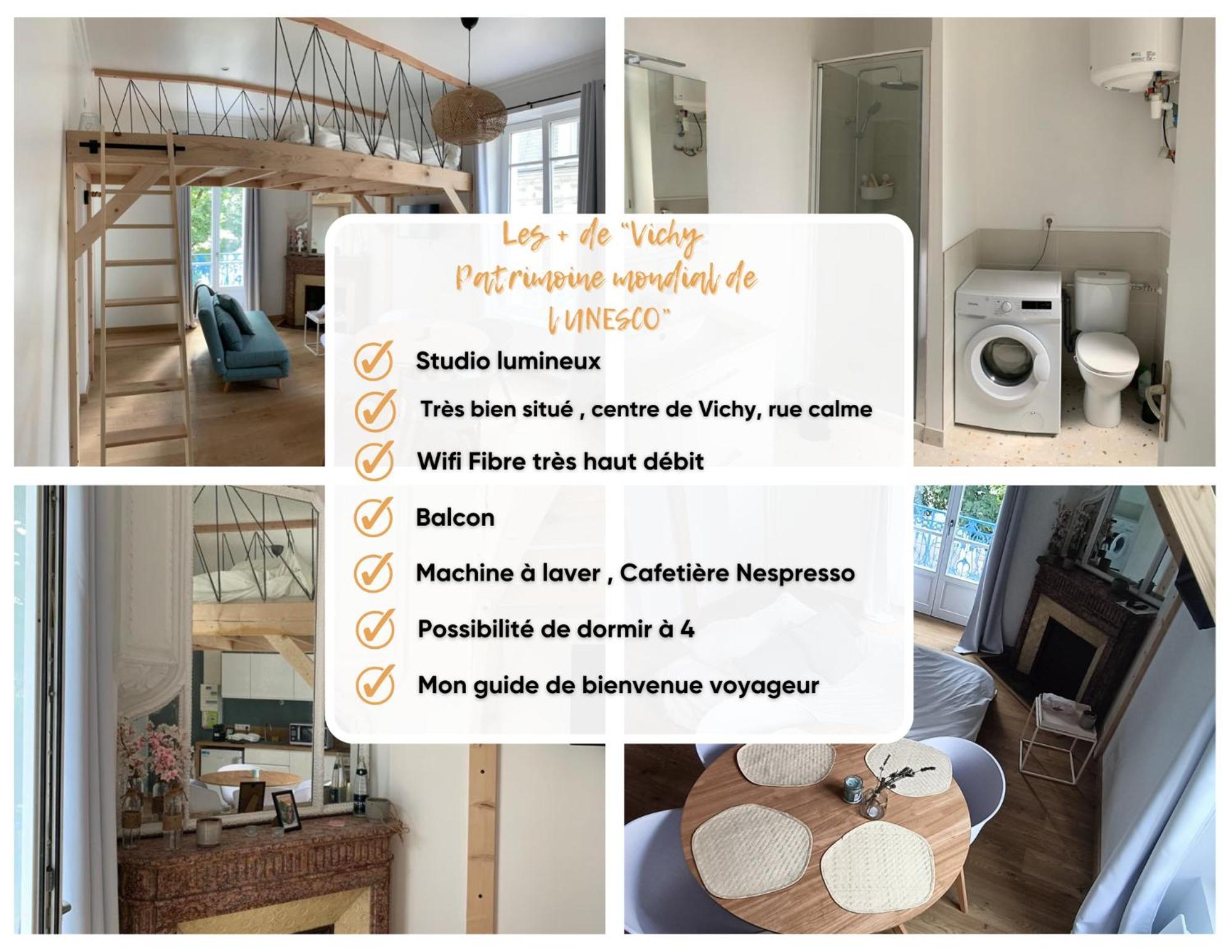 Studio Vichy Patrimoine Mondial Villa Marie Celine Экстерьер фото